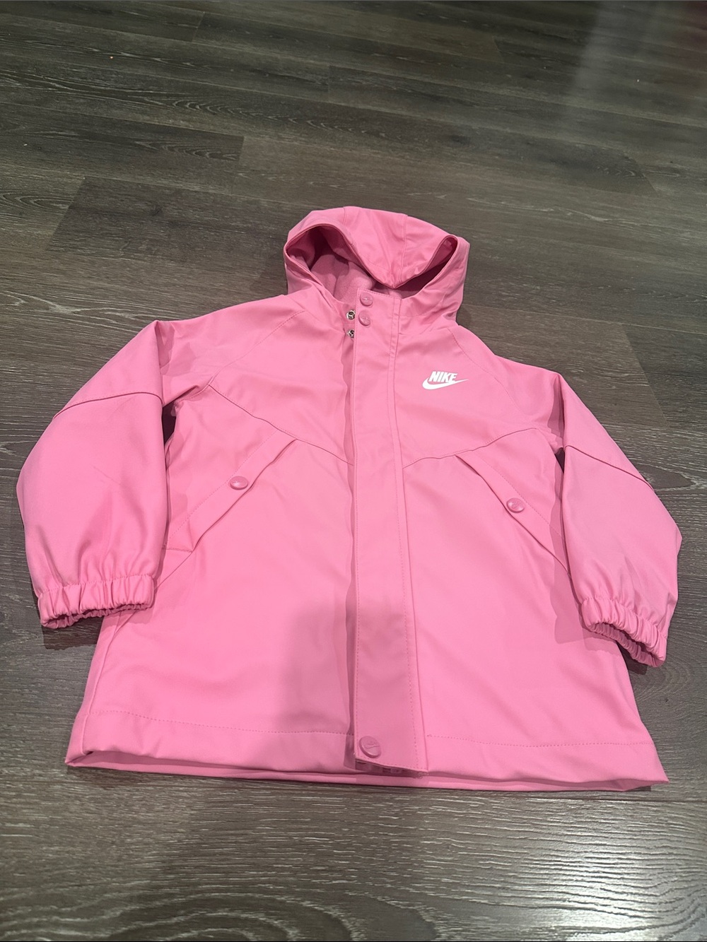 Nike Kids Pink Hooded Raincoat